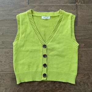 Stitch & Pine Knit Button-Front Sweater Vest